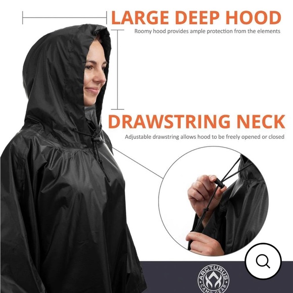 Arcturus Black Multifunctional Poncho, NWT. - Picture 6 of 9